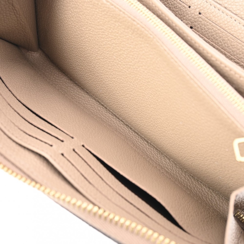 Louis Vuitton Bicolor Empreinte Zippy Wallet Tourtrail Creme Long - Picture 9 of 15